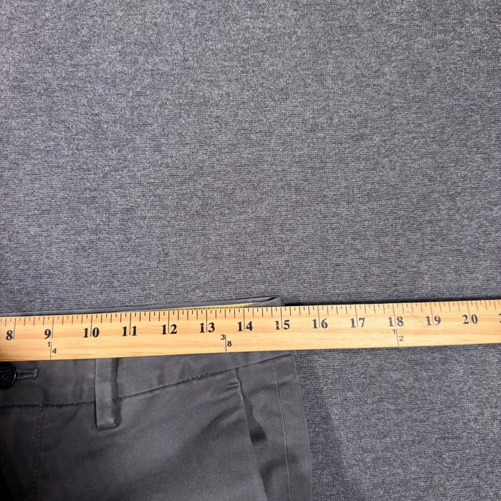 Banana Republic Chino Pants Mens 30x30 Gray Slim Fit Cotton Blend Casual Pant